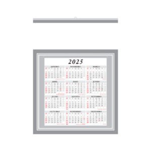 Foto Folhinha Comercial Grande com Vareta CB 51 LG Imagem Prata (2)