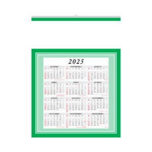 Foto Folhinha Comercial Grande com Vareta CB 51 LG Imagem Verde (2)