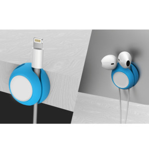 Foto Organizador de Cabos CB SVT 005 Imagem Azul Claro (2)