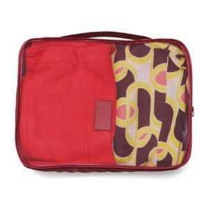 Foto Kit Necessaire 6 Peças CB 18538 Imagem Vinho (6)