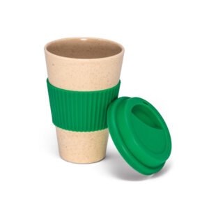 Foto Copo para Viagem em Fibra de Bambu CB 94626 Imagem Verde