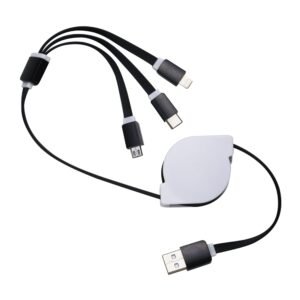 Foto Cabo de Dados Retrátil CB 338 Imagem Preto (4)