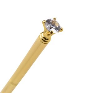 Foto Caneta Metal Diamante CB 14657 Imagem Dourado (2)