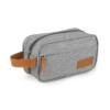 Necessaire de Poliéster CB 14937 | possui dois compartimentos com zíper, alça para transporte e alça pequena para acesso de chaveiro ou gancho.