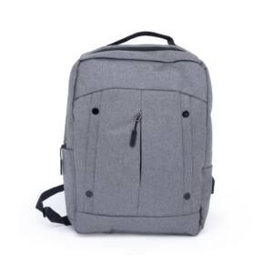 Mochila de Nylon 21 Litros CB 1353 | Com divisórias internas para acessórios, a mochila possui bolso lateral, suporte externo USB e alça para engate em malas de viagem.