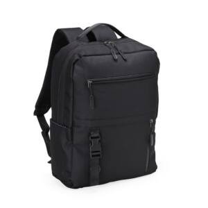 Mochila de Nylon 23 Litros CB 1352 | Com divisórias internas para acessórios, a mochila possui bolso lateral, suporte externo USB e alça para encaixe em malas e viagens.