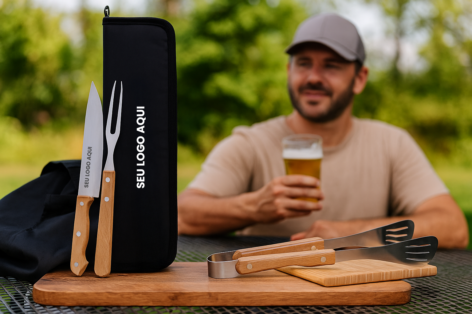 Foto Kit Churrasco Brinde Dia dos Pais Imagem