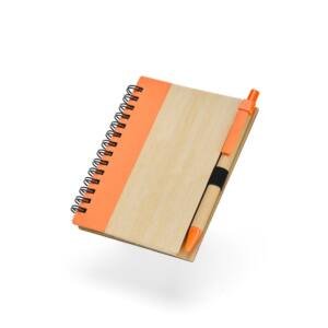 Foto Caderno com Caneta CB 18937 Imagem Laranja (2)