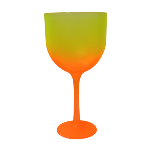 Foto Taça Gin 550ml Degradê Imagem Laranja e Amarelo