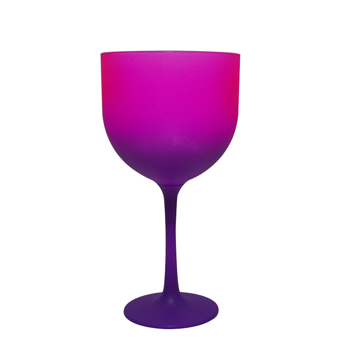 Foto Taça Gin 550ml Degradê Imagem Roxo e Pink Foto Taça Gin 550ml Degradê Imagem Roxo e Pink