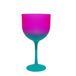 Foto Taça Gin 550ml Degradê Imagem Tiffany e Pink