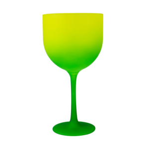 Foto Taça Gin 550ml Degradê Imagem Verde e Amarelo