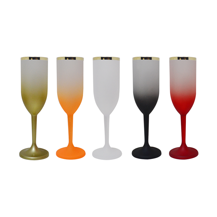 Foto Taça Light 190ml Degradê Imagem Borda Metalizada Foto Taça Light 190ml Degradê Imagem Borda Metalizada