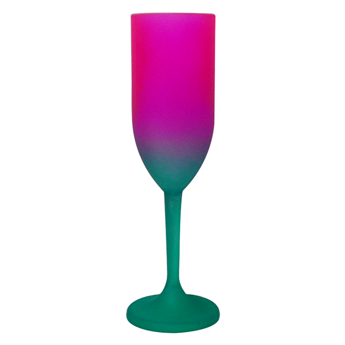 Foto Taça Light 190ml Degradê Imagem Tiffany e Pink Foto Taça Light 190ml Degradê Imagem Tiffany e Pink