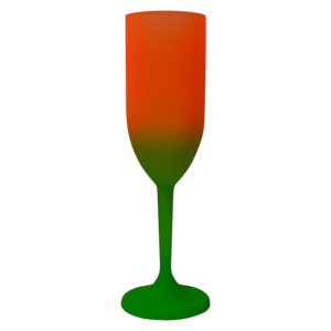 Foto Taça Light 190ml Degradê Imagem Verde e Laranja