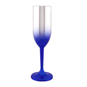 Foto Taça Light 190ml Metalizado Imagem Azul com Prata