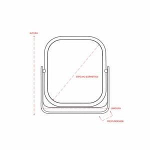 Foto Espelho de Mesa CB 19093 Imagem (4)