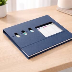 Foto Bloco de Anotações com Suporte CB 19082 Imagem Azul (2)