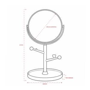 Foto Espelho de Mesa CB 19097 Imagem (4)