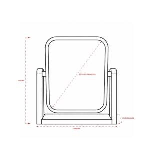 Foto Espelho de Mesa CB 19101 Imagem (5)