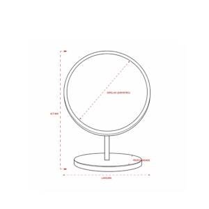 Foto Espelho de Mesa CB 19102 Imagem (5)