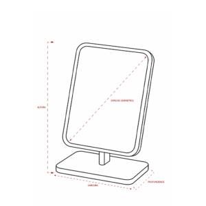 Foto Espelho de Mesa CB 19103 Imagem (5)