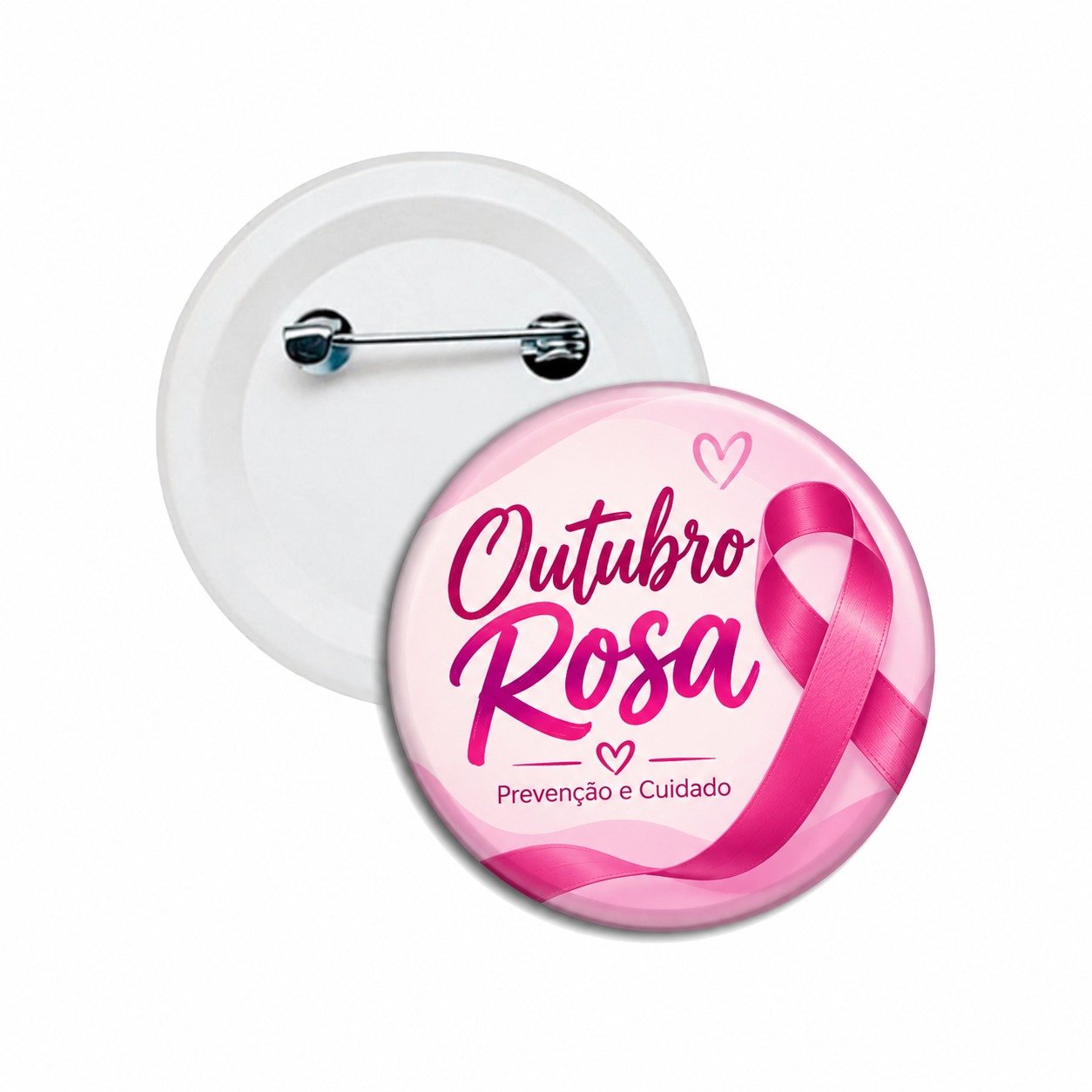 Botton Americano Outubro Rosa