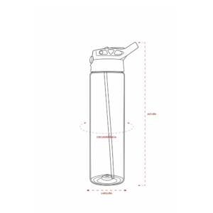 Foto Squeeze Pl&aacute;stico 700ML CB 9236 Imagem (2)